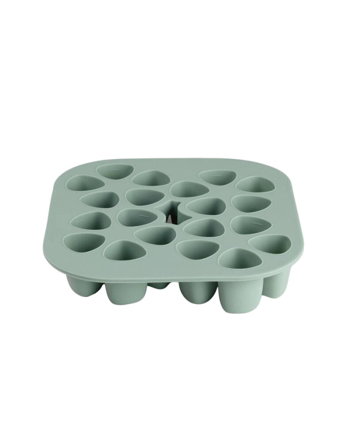 BEABA SILIKONINIS KŪDIKIO MAISTO KONTEINERIS MULTIPORTIONS (20X35 ML) SAGE GREEN