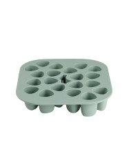 BEABA SILIKONINIS KŪDIKIO MAISTO KONTEINERIS MULTIPORTIONS (20X35 ML) SAGE GREEN