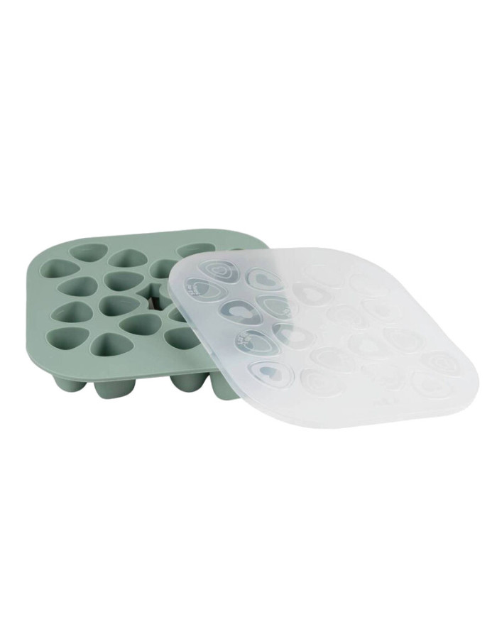 BEABA SILIKONINIS KŪDIKIO MAISTO KONTEINERIS MULTIPORTIONS (20X35 ML) SAGE GREEN
