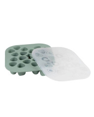 BEABA SILIKONINIS KŪDIKIO MAISTO KONTEINERIS MULTIPORTIONS (20X35 ML) SAGE GREEN