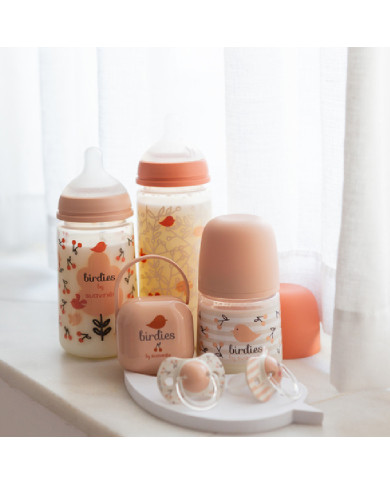 SUAVINEX ČIULPTUKO DĖŽUTĖ, BIRDIES PINK