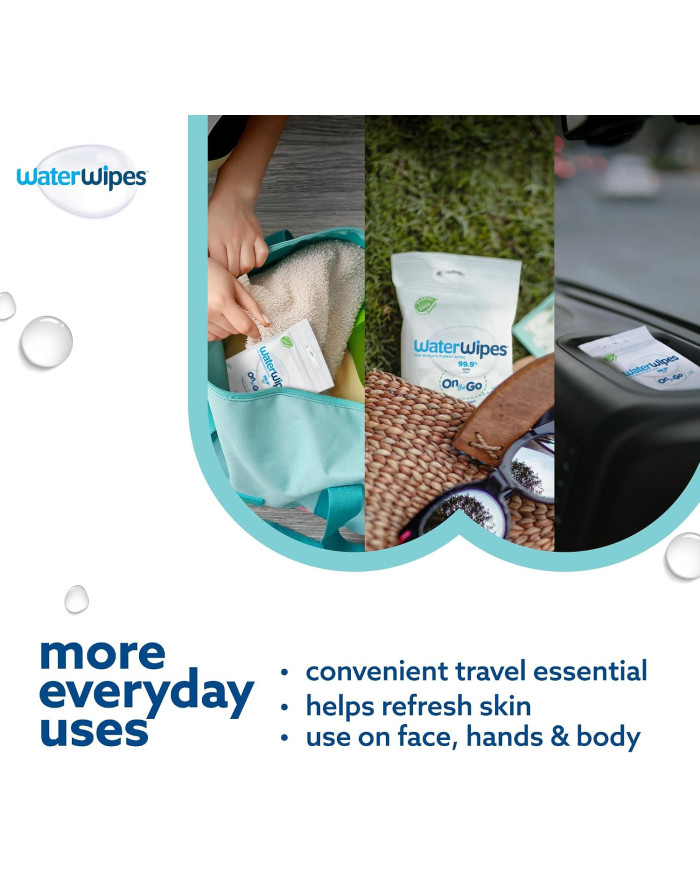 WATERWIPES Sensitive+ drėgnos servetėlės, 100 vnt.