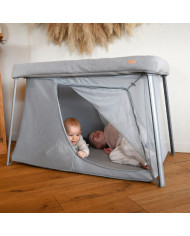 BEABA 3 IN 1 KELIONINĖ LOVELĖ MANIEŽAS EAZY SLEEP, PEBBLE