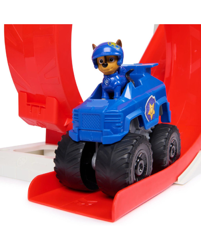 PAW PATROL RESCUE WHEELS SUPER LOOP TOWER HQ ŽAIDIMŲ RINKINYS SU CHASE FIGŪRĖLE IR AUTOMOBILIU