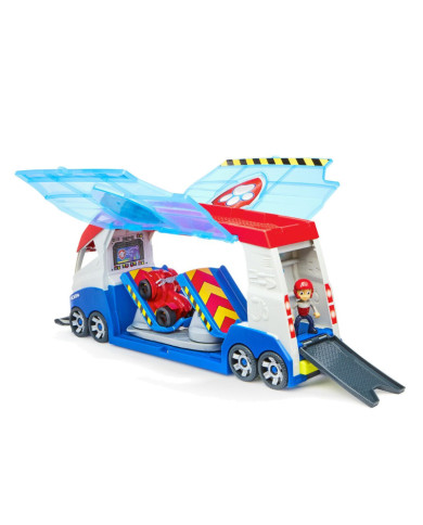 PAW PATROL transformuojamas automobilis su RYDER figūrėle ir keturračiu