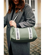 CHILDHOME MOMMY CLUB MAMOS KREPŠYS, SIGNATURE CANVAS GREEN
