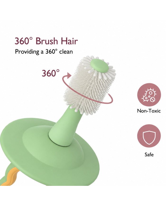 Momcozy 360° itin minkštas kūdikių dantų šepetėlis, žalias