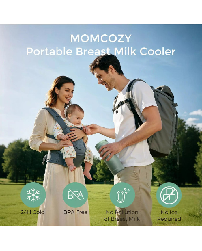 MOMCOZY KELIONINIS MOTINOS PIENO ŠALDIKLIS, 350 ML