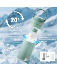 MOMCOZY KELIONINIS MOTINOS PIENO ŠALDIKLIS, 350 ML