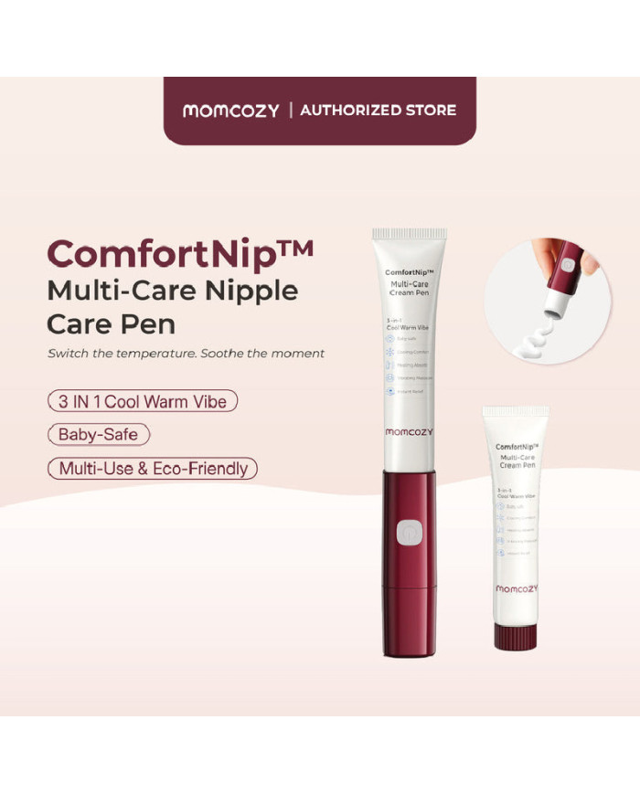 MOMCOZY COMFORTNIP™ VĖSINANTIS IR RAMINANTIS SPENELIŲ KREMO PIEŠTUKAS