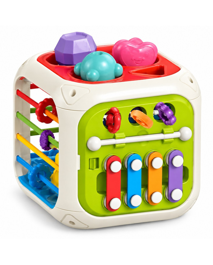 KIZMEE Montessori edukacinis žaislas kubas 7 IN 1