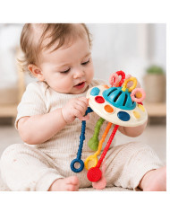 KIZMEE Montessori sensorinis žaislas – sensorinės virvutės