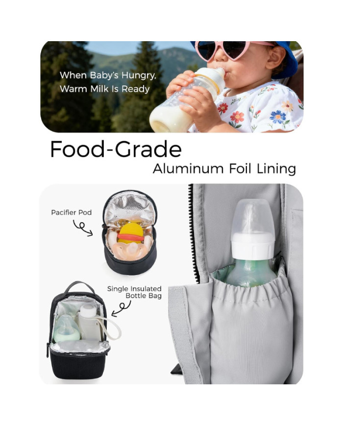 MOMCOZY KUPRINĖ KŪDIKIO PRIEŽIŪROS REIKMĖMS GOEASE, JUODAS