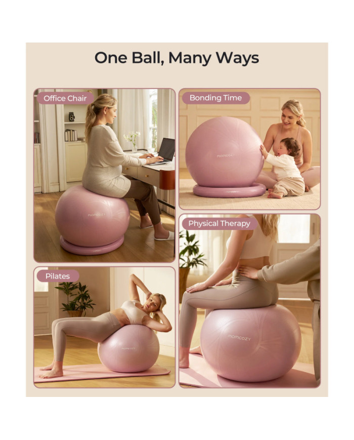 MOMCOZY KAMUOLIO RINKINYS NĖŠČIOSIOMS BIRTHEASE, ROŽINIS
