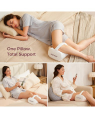 MOMCOZY ERGONOMINĖ KELIŲ PAGALVĖ MIEGOJIMUI ANT ŠONO, CREAM WHITE
